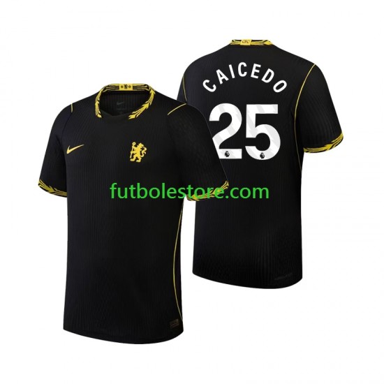 Segunda Equipación del Chelsea Moises Caicedo 25 2026-2027 Manga Corta para Hombre