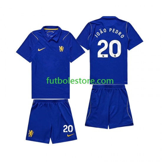 Primera Equipación del Chlesea Joao Pedro 20 2026-2027 Manga Corta para Niño (Camiseta y pantalón)