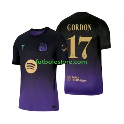 Segunda Equipación del FC Barcelona Anthony Gordon 17 2026-2027 Manga Corta para Hombre