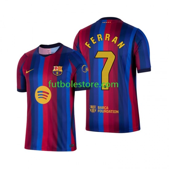 Primera Equipación del FC Barcelona Ferran Torres 7 2026-2027 Manga Corta para Hombre