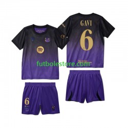 Segunda Equipación del FC Barcelona Gavi 6 2026-2027 Manga Corta para Niño (Camiseta y pantalón)