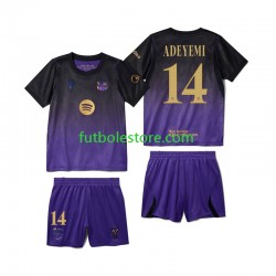 Segunda Equipación del FC Barcelona Karim Adeyemi 14 2026-2027 Manga Corta para Niño (Camiseta y pantalón)