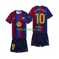 Primera Equipación del FC Barcelona Lamine Yamal 10 2026-2027 Manga Corta para Niño (Camiseta y pantalón)