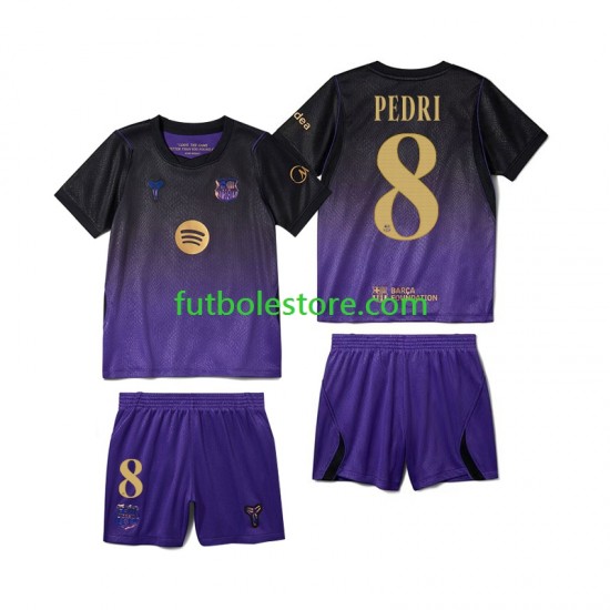 Segunda Equipación del FC Barcelona Pedri 8 2026-2027 Manga Corta para Niño (Camiseta y pantalón)