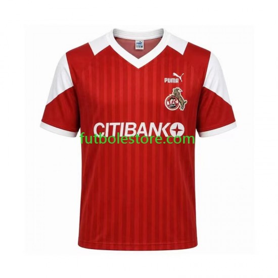 Segunda Equipación del FC Köln Retro 1992 1993 Manga Corta para Hombre
