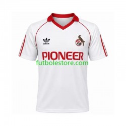 Primera Equipación del FC Köln Retro 1980 1981 Manga Corta para Hombre