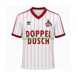 Primera Equipación del FC Köln Retro 1982 1983 Manga Corta para Hombre