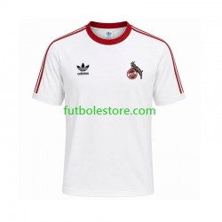 Primera Equipación del FC Köln Retro 1986 1987 Manga Corta para Hombre