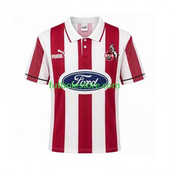 Primera Equipación del FC Köln Retro 1995 1996 Manga Corta para Hombre