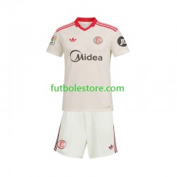 Primera Equipación del Sevilla FC Retro 2025-2026 Manga Corta para Niño (Camiseta y pantalón)