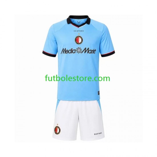 Segunda Equipación del Feyenoord Rotterdam 2026-2027 Manga Corta para Niño (Camiseta y pantalón)