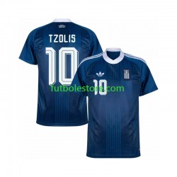 Segunda Equipación del Grecia Christos Tzolis 17 2026-2027 Manga Corta para Hombre