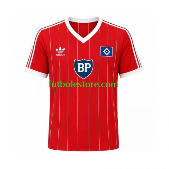 Segunda Equipación del Hamburger SV Retro 1984 Manga Corta para Hombre