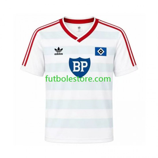 Segunda Equipación del Hamburger SV Retro 1986 Manga Corta para Hombre