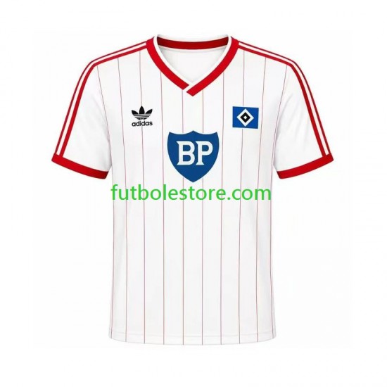 Primera Equipación del Hamburger SV Retro 1984 Manga Corta para Hombre