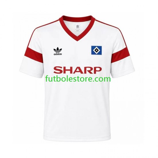 Primera Equipación del Hamburger SV Retro 1988 Manga Corta para Hombre