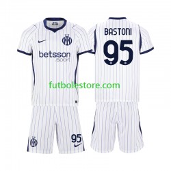 Segunda Equipación del Inter Milan Alessandro Bastoni 95 2026-2027 Manga Corta para Niño (Camiseta y pantalón)