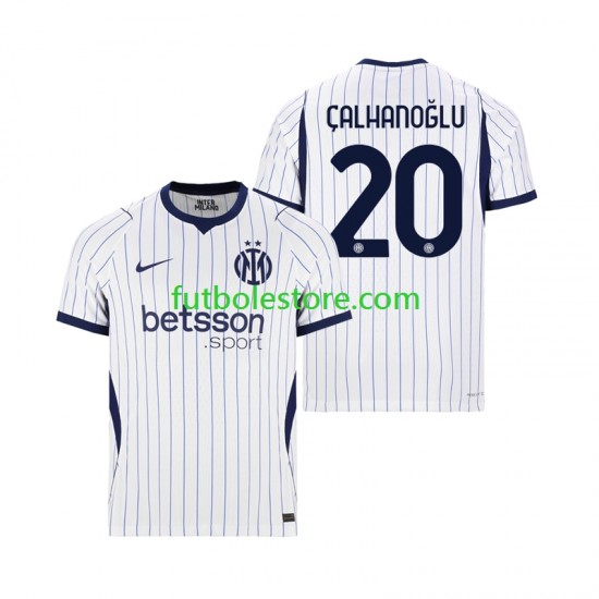 Segunda Equipación del Inter Milan Hakan Calhanoglu 20 2026-2027 Manga Corta para Hombre