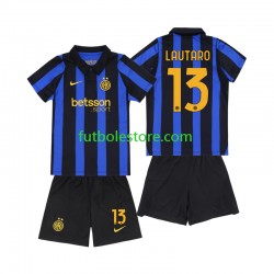 Primera Equipación del Inter Milan Lautaro Martinez 13 2026-2027 Manga Corta para Niño (Camiseta y pantalón)