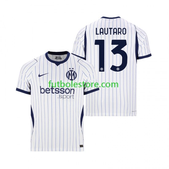 Segunda Equipación del Inter Milan Lautaro Martinez 13 2026-2027 Manga Corta para Hombre