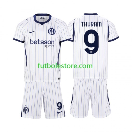 Segunda Equipación del Inter Milan Marcus Thuram 9 2026-2027 Manga Corta para Niño (Camiseta y pantalón)
