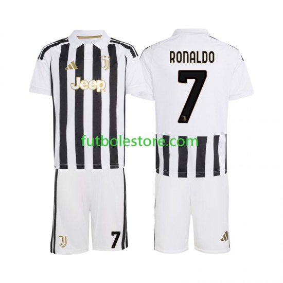 Primera Equipación del Juventus Cristiano Ronaldo 7 2026-2027 Manga Corta para Niño (Camiseta y pantalón)