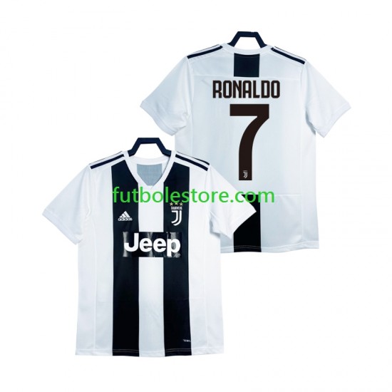 Primera Equipación del Juventus Cristiano Ronaldo Retro 2018 2019 Manga Corta para Hombre