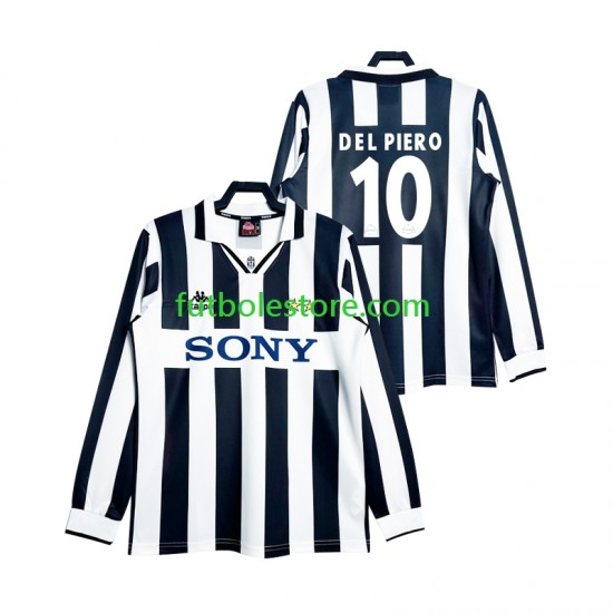 Primera Equipación del Juventus DEL PIERO 10 Retro 1997 ML para Hombre