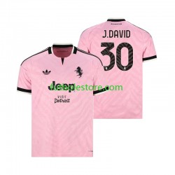 Segunda Equipación del Juventus Jonathan David 30 2026-2027 Manga Corta para Hombre