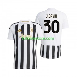 Primera Equipación del Juventus Jonathan David 30 2026-2027 Manga Corta para Hombre