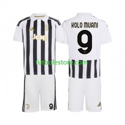 Primera Equipación del Juventus Randal Kolo Muani 9 2026-2027 Manga Corta para Niño (Camiseta y pantalón)