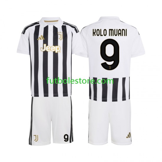 Primera Equipación del Juventus Randal Kolo Muani 9 2026-2027 Manga Corta para Niño (Camiseta y pantalón)