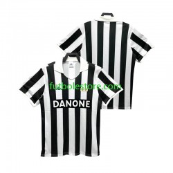 Primera Equipación del Juventus Retro 1992 1994 Manga Corta para Hombre