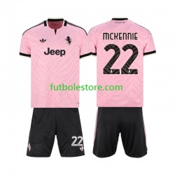 Segunda Equipación del Juventus Weston McKennie 22 2026-2027 Manga Corta para Niño (Camiseta y pantalón)