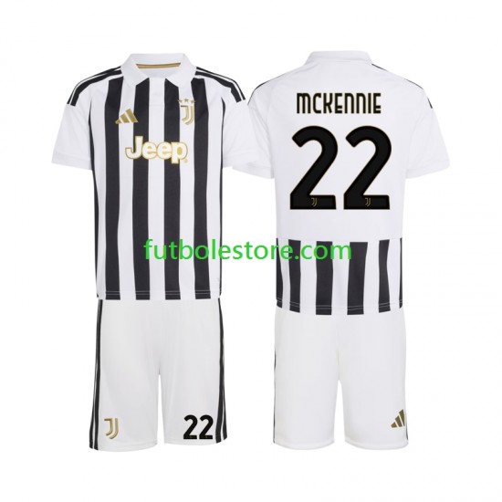Primera Equipación del Juventus Weston McKennie 22 2026-2027 Manga Corta para Niño (Camiseta y pantalón)