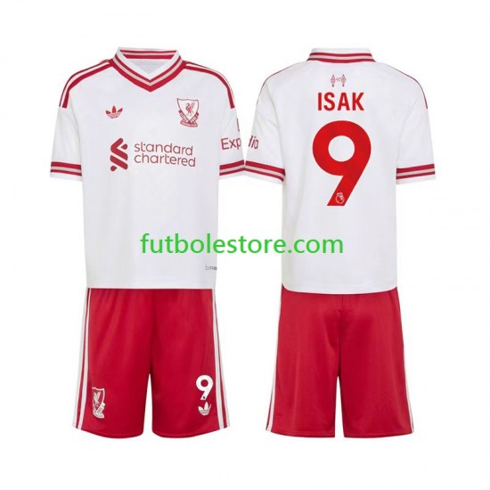 Segunda Equipación del Liverpool Alexander Isak 9 2026-2027 Manga Corta para Niño (Camiseta y pantalón)