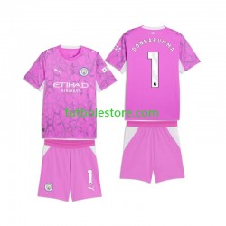 Segunda Equipación del Manchester City Portero Gianluigi Donnarumma 1 2026-2027 Manga Corta para Niño (Camiseta y pantalón)