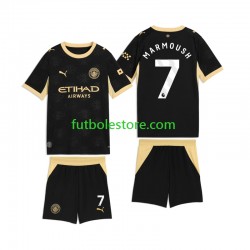 Segunda Equipación del Manchester City Omar Marmoush 7 2026-2027 Manga Corta para Niño (Camiseta y pantalón)