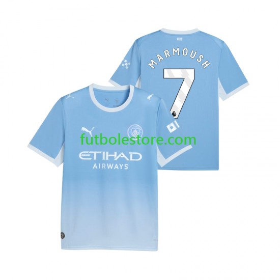 Primera Equipación del Manchester City Omar Marmoush 7 2026-2027 Manga Corta para Hombre