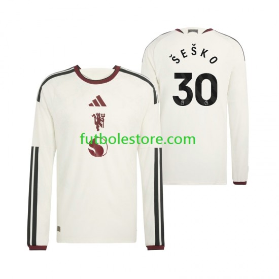 Tercera Equipación del Manchester United Benjamin Sesko 30 2026-2027 ML para Hombre