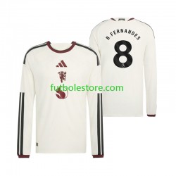 Tercera Equipación del Manchester United Bruno Fernandes 8 2026-2027 ML para Hombre