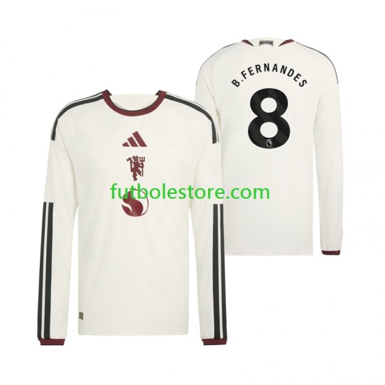 Tercera Equipación del Manchester United Bruno Fernandes 8 2026-2027 ML para Hombre