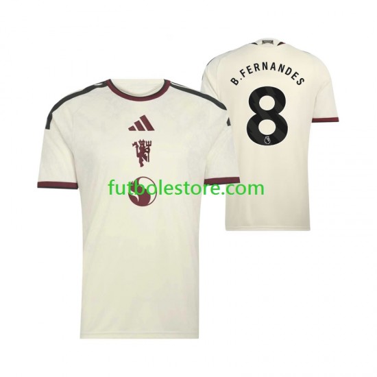 Tercera Equipación del Manchester United Bruno Fernandes 8 2026-2027 Manga Corta para Hombre