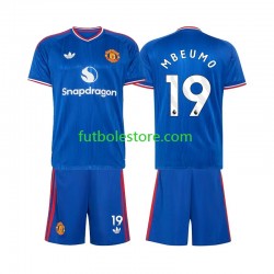 Segunda Equipación del Manchester United Bryan Mbeumo 19 2026-2027 Manga Corta para Niño (Camiseta y pantalón)