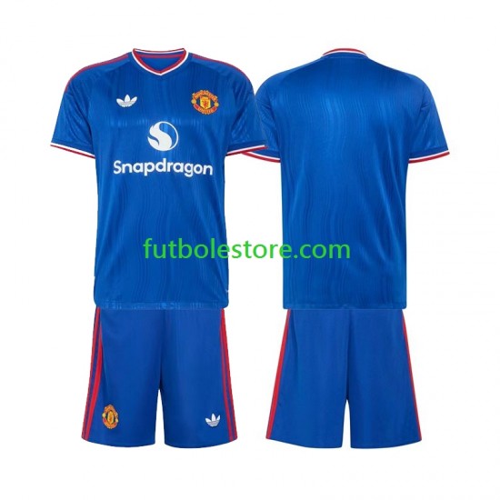 Segunda Equipación del Manchester United 2026-2027 Manga Corta para Niño (Camiseta y pantalón)