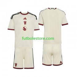 Tercera Equipación del Manchester United 2026-2027 Manga Corta para Niño (Camiseta y pantalón)