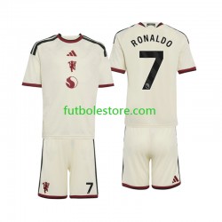 Tercera Equipación del Manchester United Cristiano Ronaldo 7 2026-2027 Manga Corta para Niño (Camiseta y pantalón)