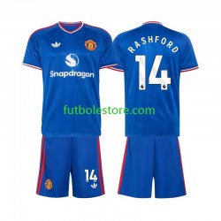 Segunda Equipación del Manchester United Marcus Rashford 14 2026-2027 Manga Corta para Niño (Camiseta y pantalón)