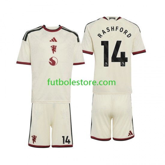 Tercera Equipación del Manchester United Marcus Rashford 14 2026-2027 Manga Corta para Niño (Camiseta y pantalón)