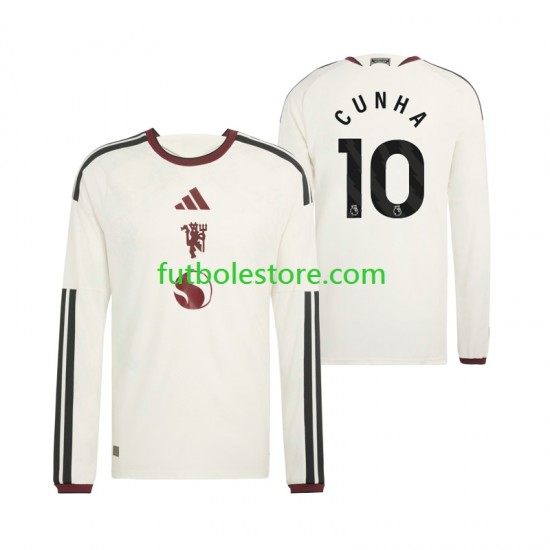 Tercera Equipación del Manchester United Matheus Cunha 10 2026-2027 ML para Hombre
